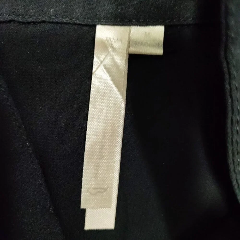 Whismygoth Lagenlook Gauzy Tunic High Low Hem Shirt Dress Black Women's Size M - Picture 10 of 10